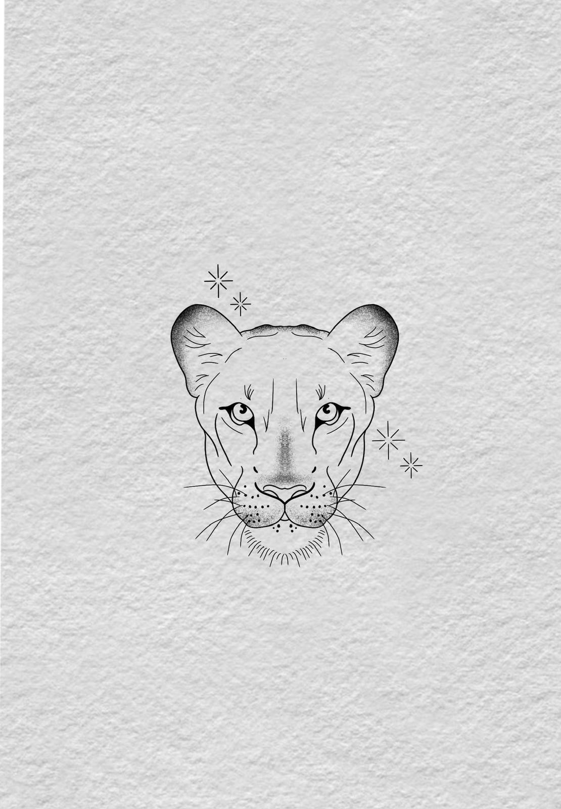 Dog high-five tattoo on forearm